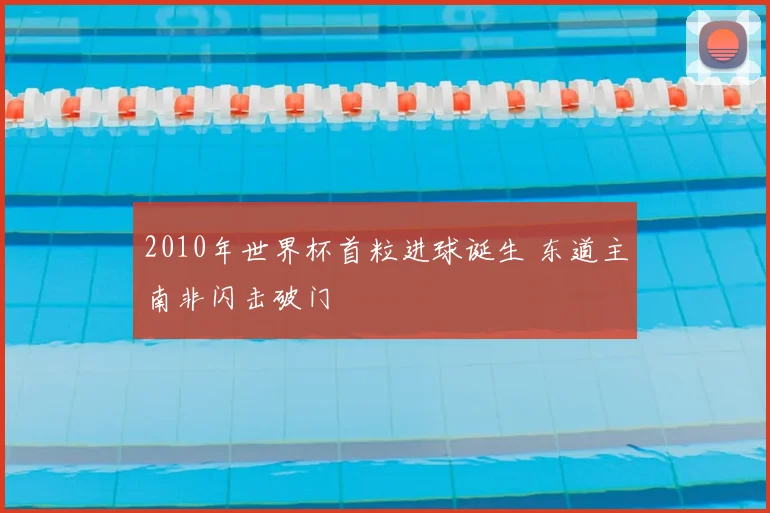 2010年世界杯首粒进球诞生 东道主南非闪击破门